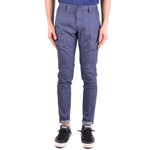 Dondup Slim Fit Cuffed Pants Men blue